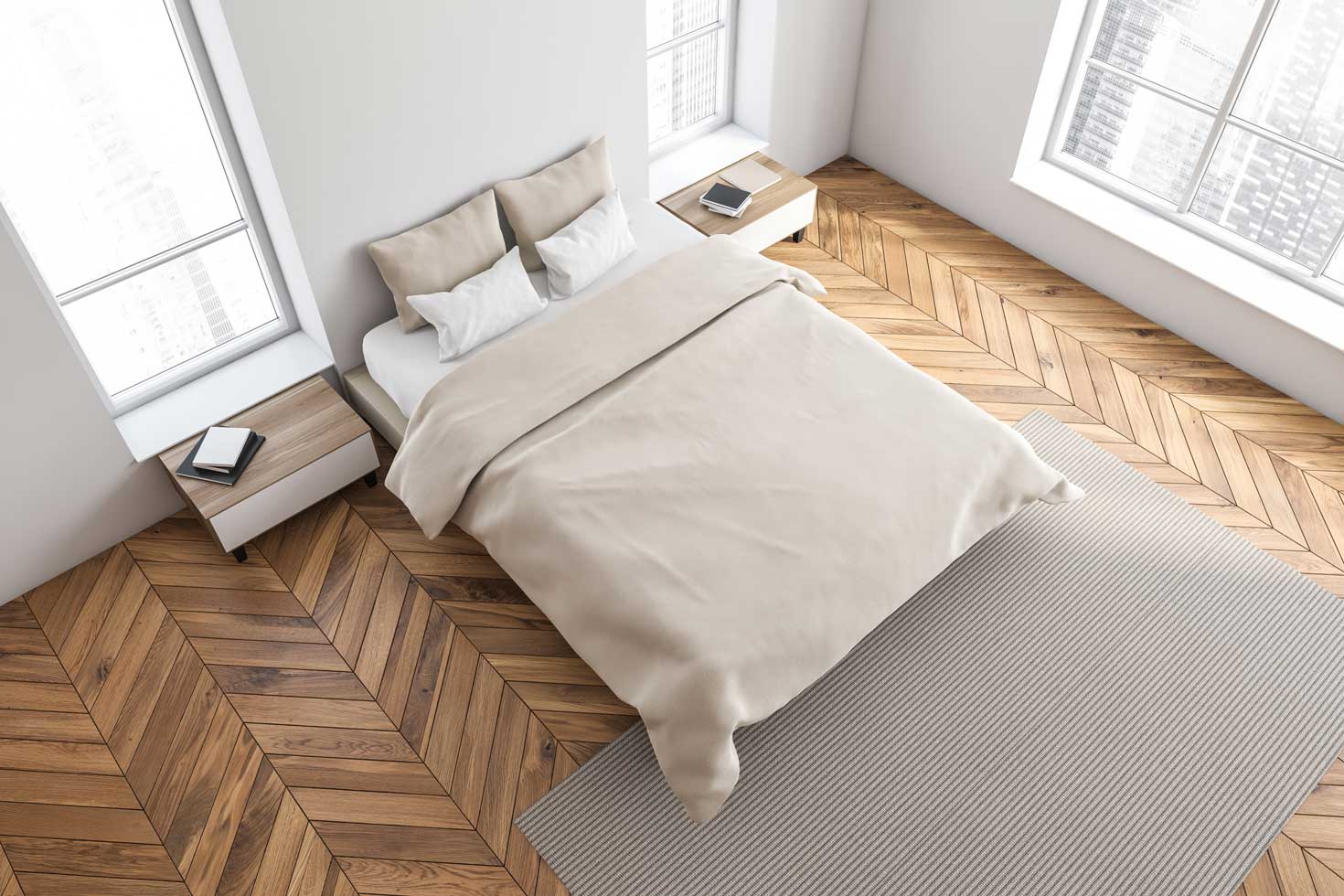 Pièce équipée d’un revêtement en parquet à Genève